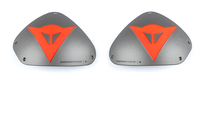 Dainese DETS,  shoulder plates,  color: Silver/Neon-Red,  size: One Size