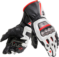 Dainese Full Metal 6,  gloves,  color: Black/White/Red,  size: M