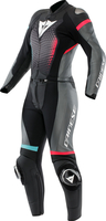 Dainese Fulminea,  leather suit 2pcs. women,  color: Black/Grey/Pink,  size: 50