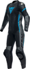 Dainese Grobnik,  leather suit 1pcs. perforated women,  color: Black/Dark Grey/Blue,  size: 54