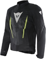 Dainese Herosphere Air,  textile jacket,  color: Black/White/Neon-Yellow,  size: 48