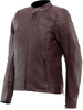 Dainese Itinere,  leather jacket women,  color: Dark Red,  size: 54