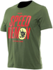 Dainese Knee Down,  t-shirt,  color: Dark Green/Red,  size: S