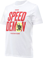 Dainese Knee Down,  t-shirt,  color: White/Red,  size: L