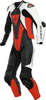 Dainese Laguna Seca 5,  leather suit 1pcs. perforated,  color: Black/White/Neon-Red,  size: 52