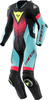 Dainese Laguna Seca 6,  leather suit 1pcs. perforated,  color: Black/Light Blue/Pink,  size: 60