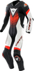 Dainese Laguna Seca 6,  leather suit 1pcs. perforated,  color: Black/White/Neon-Red,  size: 46