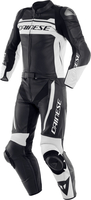 Dainese Mistel leather suit 2pcs.,  2nd choice item,  color: Matt-Black/White/Matt-Black,  size: 54