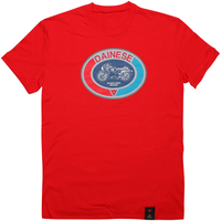 Dainese Moto 72,  t-shirt,  color: Red,  size: S