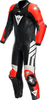 Dainese Mugello 3 D-air,  leather suit 1pcs. perforated,  color: Black/Neon-Red/White,  size: 46