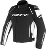 Dainese Racing 3,  textile jacket D-Dry,  color: Black/Black/White,  size: 50