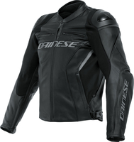 Dainese Racing 4,  leather jacket,  color: Black/Black,  size: 64
