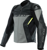 Dainese Racing 4,  leather jacket,  color: Grey/Black,  size: 48