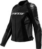 Dainese Racing 4,  leather jacket perforated women,  color: Black/Black,  size: 48