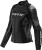 Dainese Racing 4,  leather jacket women,  color: Black/Black,  size: 54