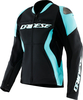 Dainese Racing 5,  leather jacket women,  color: Black/Light Blue,  size: 40
