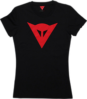 Dainese Speed Demon,  t-shirt women,  color: Black/Red,  size: XS