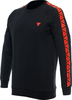 Dainese Stripes,  sweatshirt,  color: Black/Neon-Red,  size: S