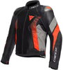 Dainese Super Rider 2 Absolute,  leather-textile jacket waterproo,  color: Black/Grey/Neon-Red,  size: 60