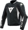Dainese Super Speed 4,  leather jacket,  color: Matt-Black/White,  size: 62