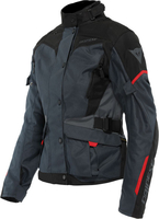 Dainese Tempest 3 D-Dry,  textile jacket waterproof women,  color: Dark Grey/Black/Red,  size: 48