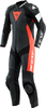 Dainese Tosa,  leather suit 1pcs. perforated,  color: Black/Neon-Red/White,  size: 56