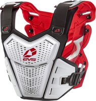 EVS F1,  chest protector,  color: White/Black/Red,  size: L-XL