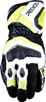 Five RFX4 Evo,  gloves,  color: Black/White/Neon-Yellow,  size: S