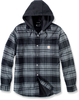 FLANNEL FLEECE LINED HOODED SHIRT JAC ELM,  color: Grey/Dark Grey (Elm),  size: M