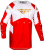 Fly Racing Evolution,  jersey,  color: Red/White,  size: L