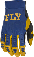 Fly Racing Evolution S23,  gloves,  color: Dark Blue/Gold,  size: L