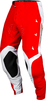 Fly Racing Evolution,  textile pants,  color: Red/White,  size: 28