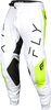 Fly Racing Evolution,  textile pants,  color: White/Neon-Yellow,  size: 36