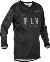 Fly Racing F-16,  jersey kids,  color: Black/Grey,  size: YS
