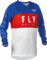 Fly Racing F-16,  jersey kids,  color: Blue/Red/White,  size: YS