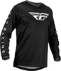 Fly Racing F-16 S23,  jersey,  color: Black/White,  size: 3XL