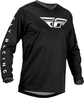 Fly Racing F-16 S23,  jersey,  color: Black/White,  size: 3XL