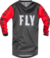 Fly Racing F-16 S23,  jersey kids,  color: Grey/Red,  size: YL