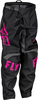 Fly Racing F-16 S23,  textile pants kids,  color: Black/Pink,  size: 24