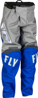 Fly Racing F-16 S23,  textile pants kids,  color: Grey/Blue,  size: 22