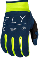 Fly Racing F-16 S24,  gloves kids,  color: Dark Blue/Neon-Yellow/Black,  size: YL