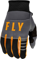 Fly Racing F-16 S24,  gloves kids,  color: Grey/Orange/Black,  size: YL