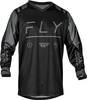 Fly Racing F-16 S24,  jersey,  color: Black/Dark Grey,  size: XXL