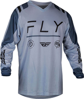Fly Racing F-16 S24,  jersey,  color: Light Grey/Grey,  size: L
