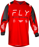 Fly Racing F-16 S24,  jersey,  color: Red/White/Dark Grey,  size: XL