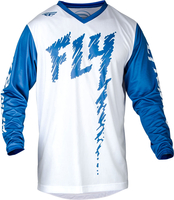 Fly Racing F-16 S24,  jersey kids,  color: White/Blue,  size: YL