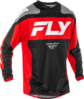 Fly Racing F-16 S25,  jersey,  color: Black/Red/White/Grey,  size: L
