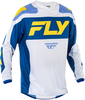 Fly Racing F-16 S25,  jersey,  color: White/Blue/Yellow,  size: S