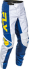 Fly Racing F-16 S25,  textile pants,  color: White/Blue/Yellow,  size: 28