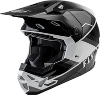 Fly Racing Formula CP Rush,  motocross helmet,  color: Grey/White/Black,  size: XXL
